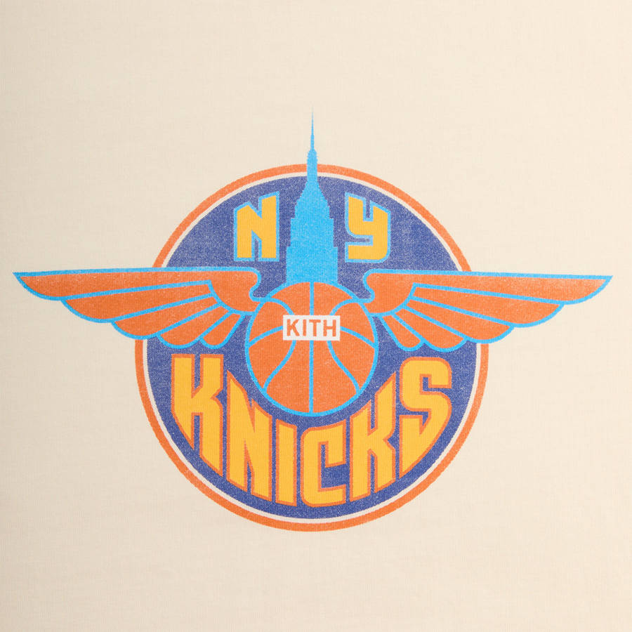 White Men Kith for the New York Knicks Wingman Vintage Shirts | 8042-IPBND