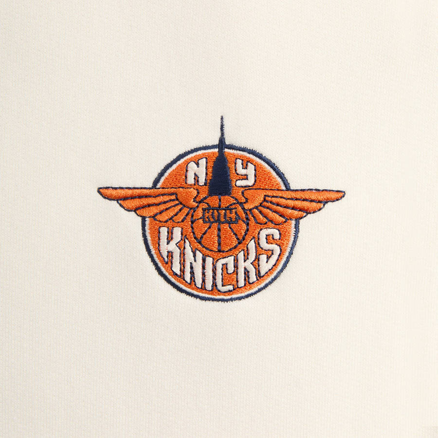 White Men Kith for the New York Knicks Wingman Vintage Nelson Sweat Pants | 7594-ZBADR