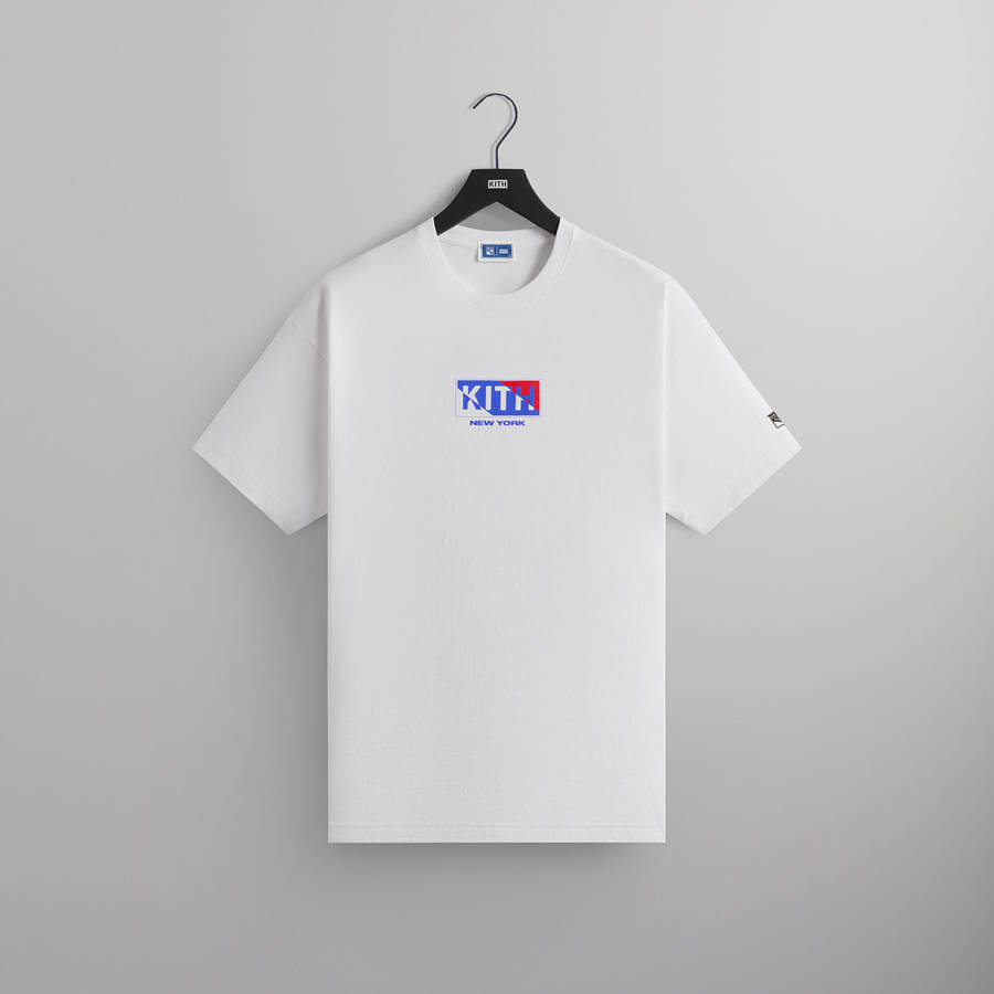 White Men Kith for the New York Rangers Pennant Vintage T-Shirt | 2046-OQTKM
