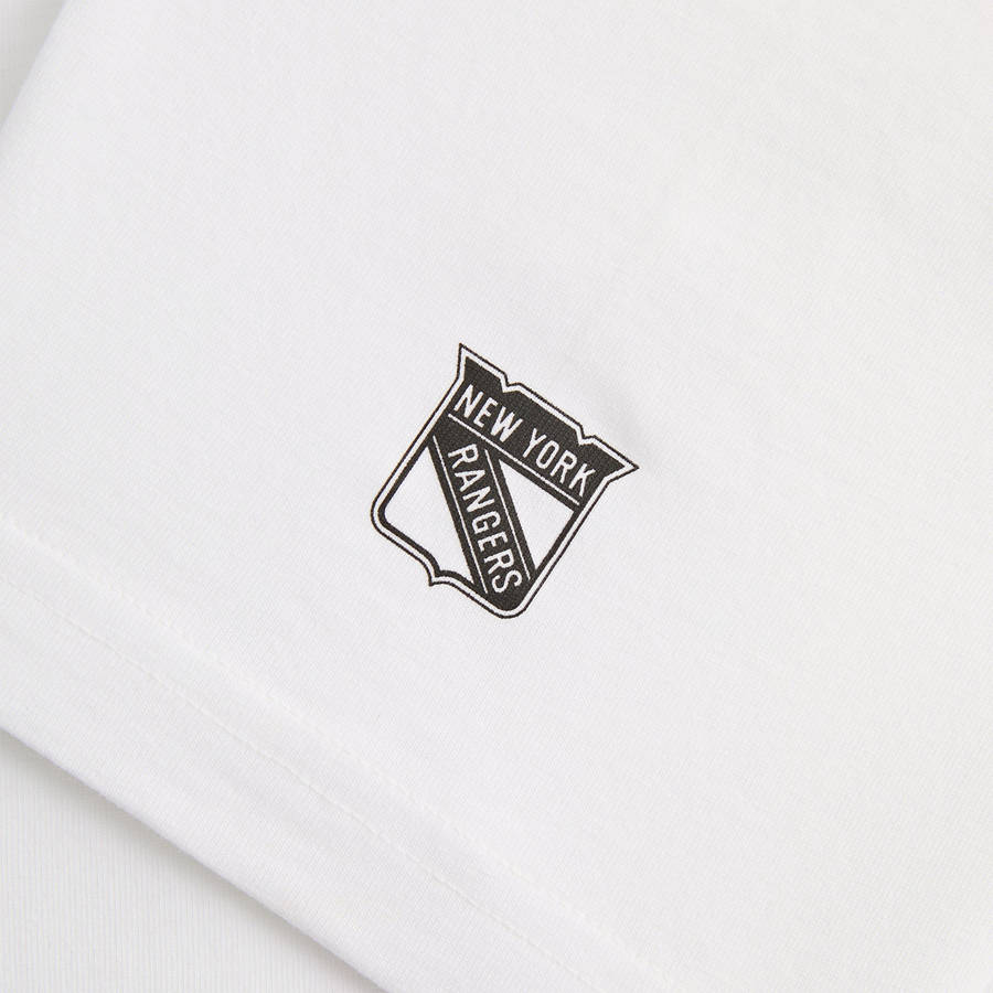 White Men Kith for the New York Rangers Pennant Vintage T-Shirt | 2046-OQTKM