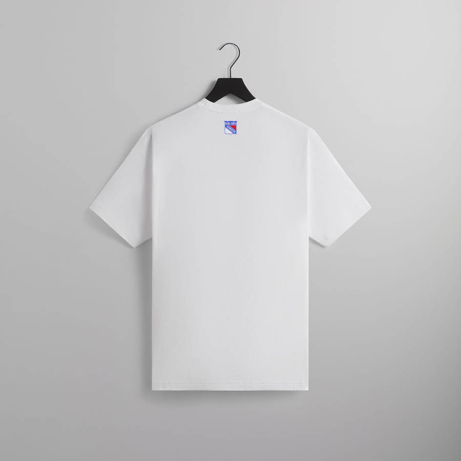 White Men Kith for the New York Rangers Hat Trick Vintage T-Shirt | 9542-WIBSG