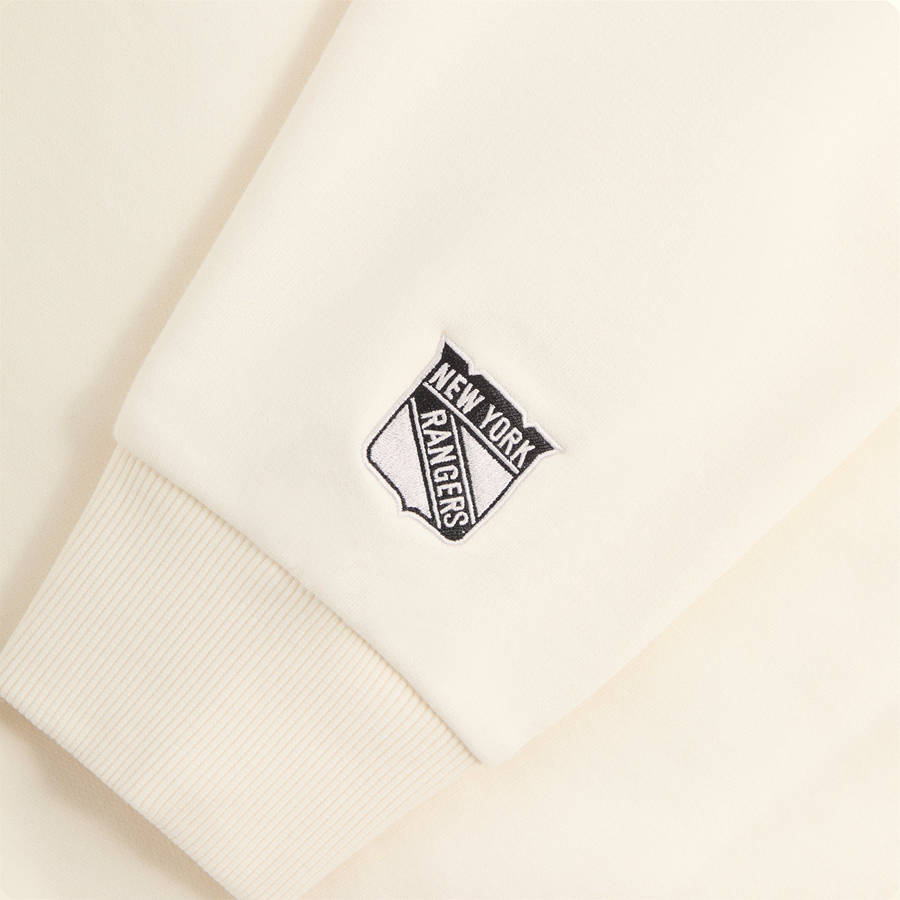 White Men Kith for the New York Rangers Shield Nelson Crewneck Sweatshirts | 1732-LGECD