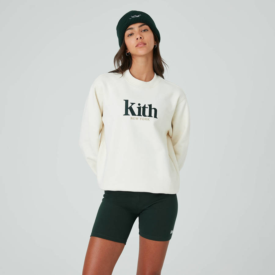 White Women Kith Asher New York Crewneck Sweaters | 1082-BGVTZ