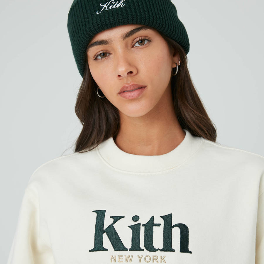 White Women Kith Asher New York Crewneck Sweaters | 1082-BGVTZ