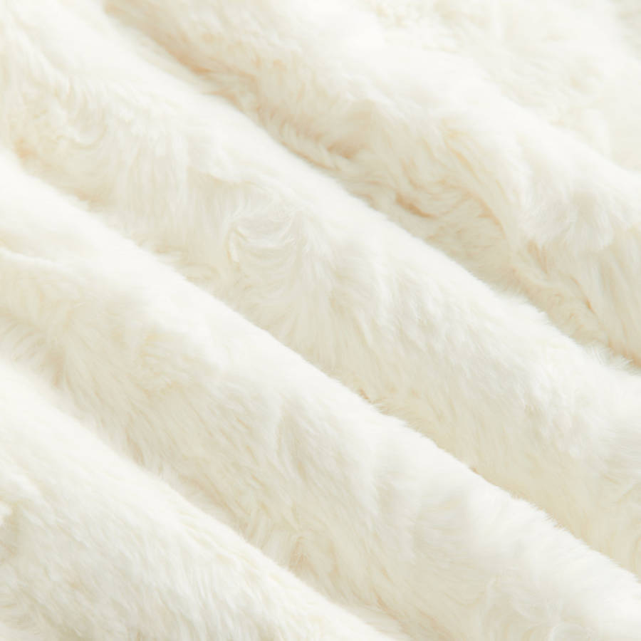 White Women Kith Ashtyn Cowlick Fur Mini Skirts | 6974-HSUYC