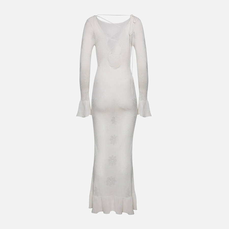 White Women Kith Asta Resort Rafaella Dress | 0914-GQBXL