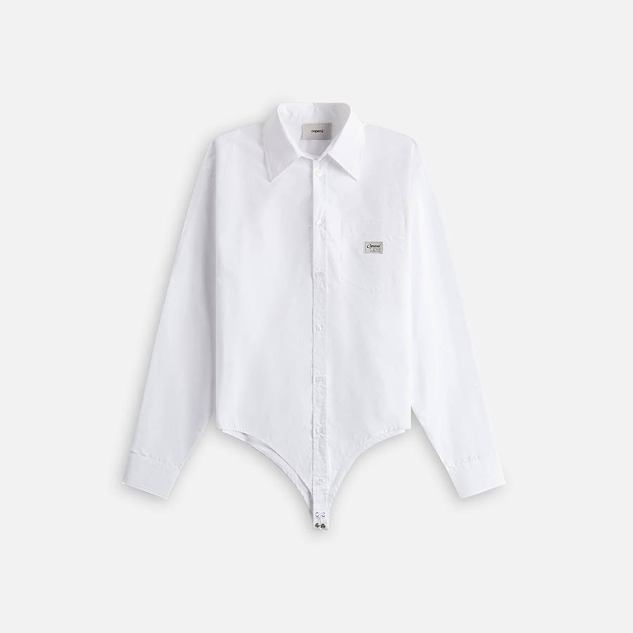 White Women Kith Coperni Poplin Shirt Bodysuit | 5147-FYNHO