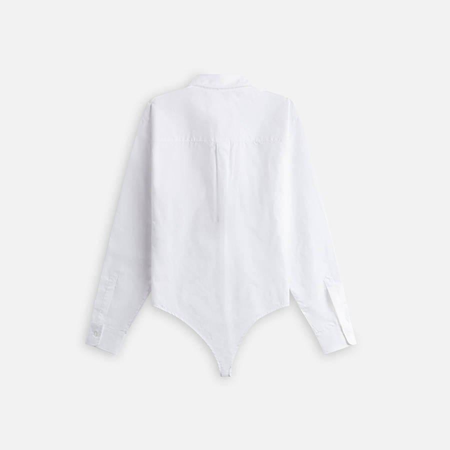 White Women Kith Coperni Poplin Shirt Bodysuit | 5147-FYNHO