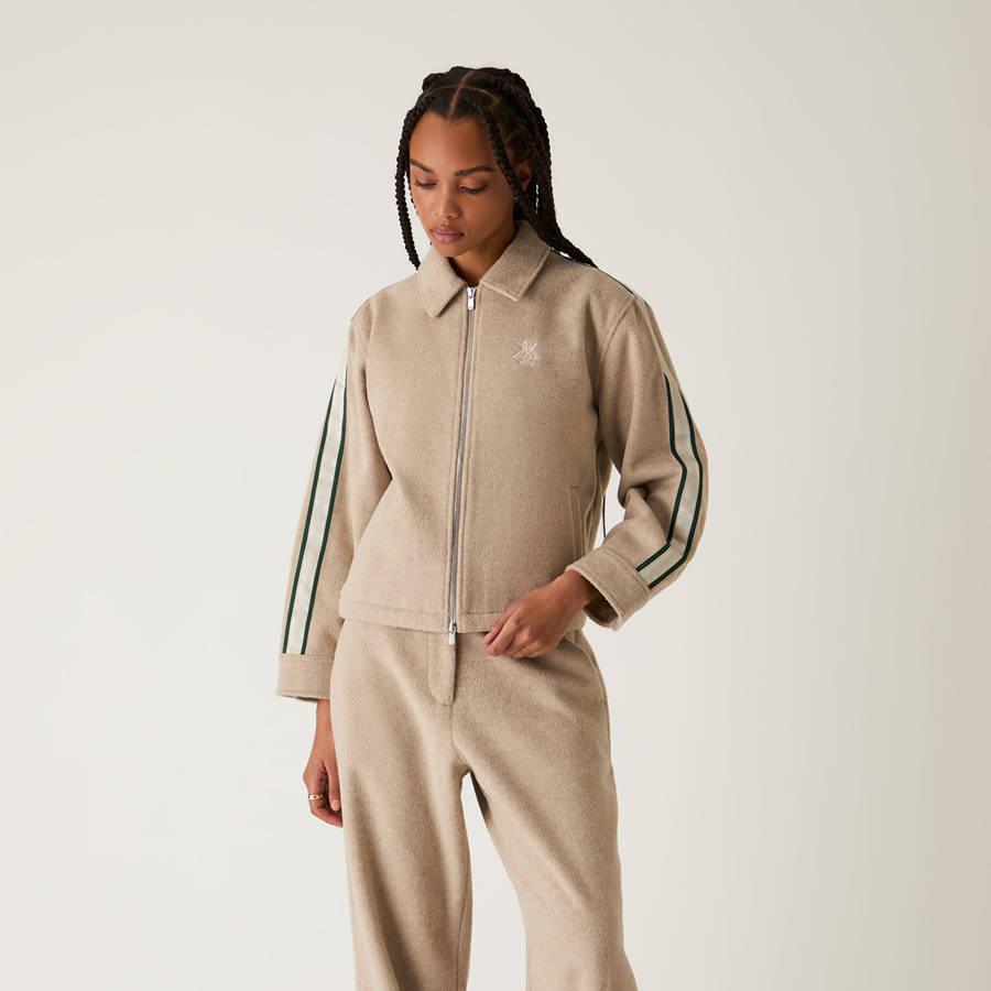 White Women Kith Corwin Coach Zip Sweaters | 8207-TCFWK