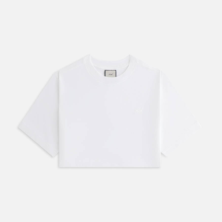 White Women Kith Fei Cropped T-Shirt | 0286-NOIVF
