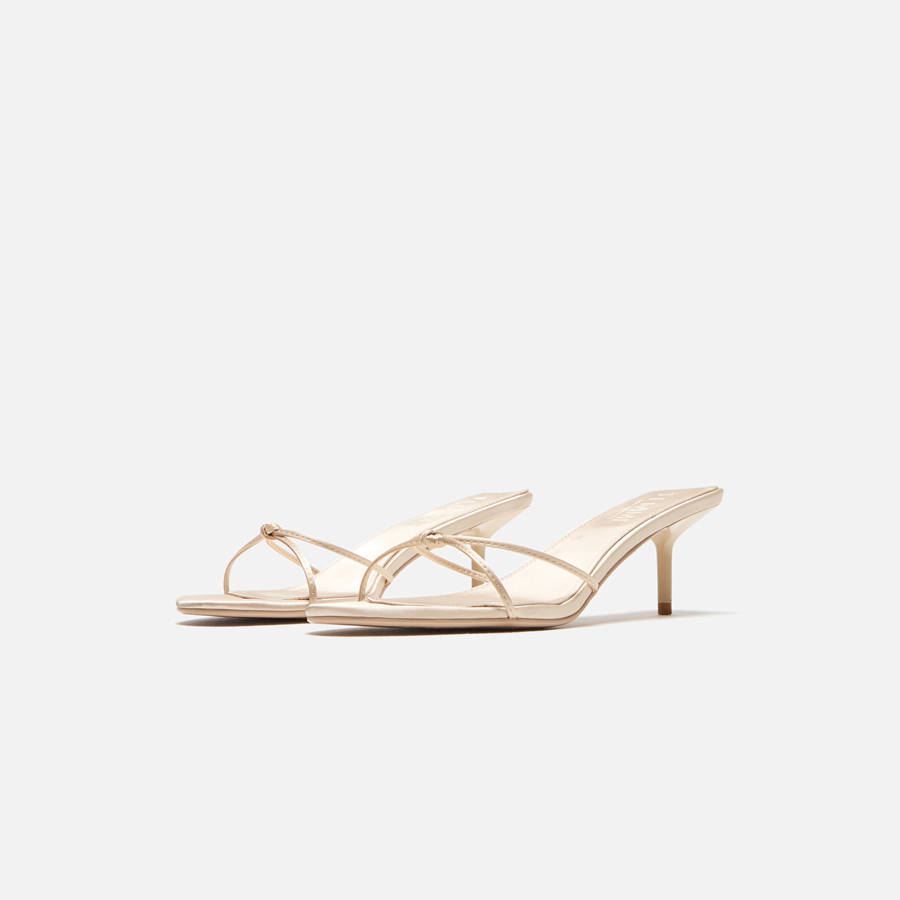White Women Kith Femme LA Maeve Slipper Heels | 9685-PZUKV