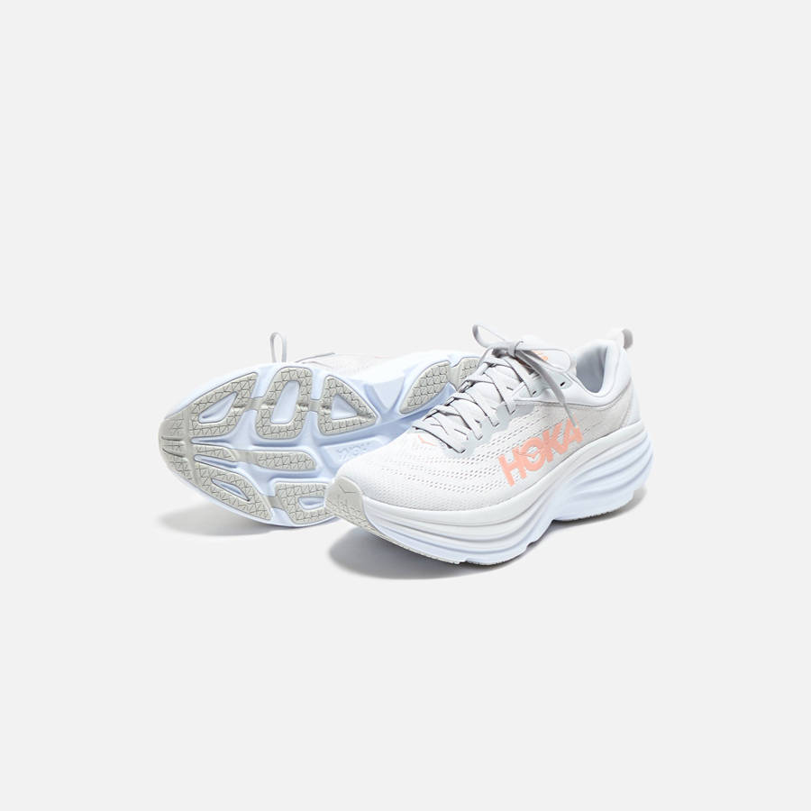 White Women Kith HOKA WMNS Bondi 8 Sneakers | 4826-JNPZS