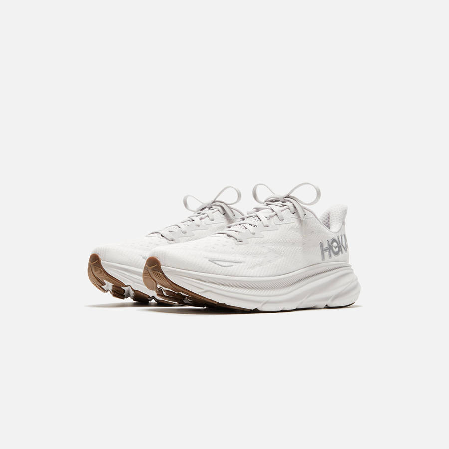 White Women Kith Hoka WMNS Clifton 9 Sneakers | 0618-TMXSO