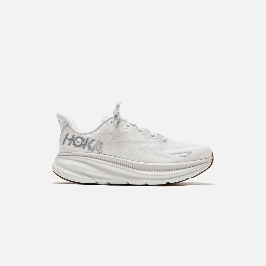 White Women Kith Hoka WMNS Clifton 9 Sneakers | 0618-TMXSO