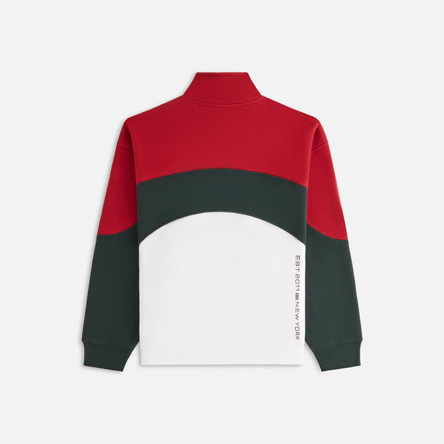 White Women Kith Hunter III Panelled Quarter Zip Sweatshirts | 4021-OCUIW