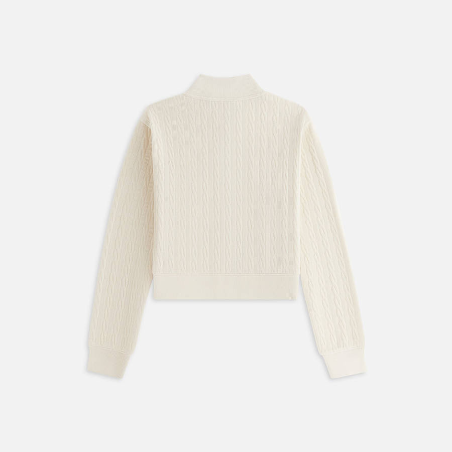 White Women Kith Hunter II Crest Chenille Quarter Zip Sweatshirts | 1067-YDPOU