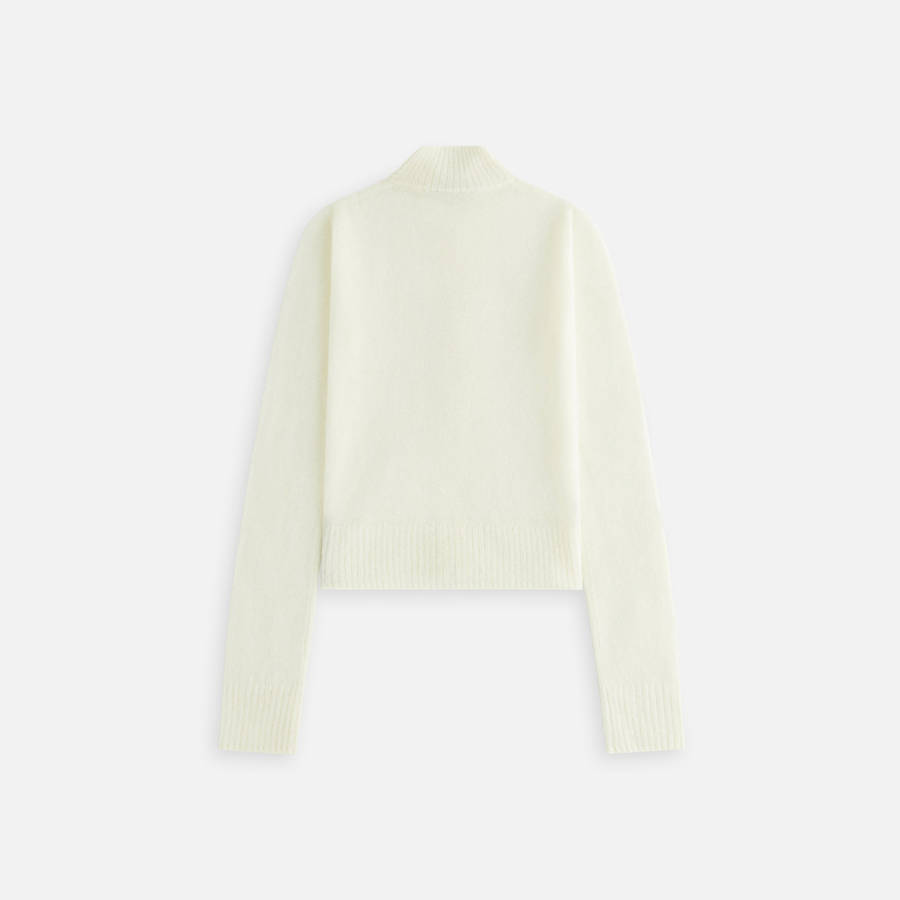 White Women Kith Ina Mohair Track Zip Jackets | 8537-WMHZI