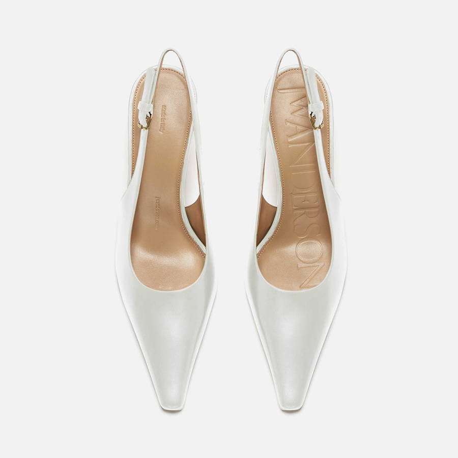 White Women Kith JW Anderson Sandal Chain Heels | 5918-NZEFA