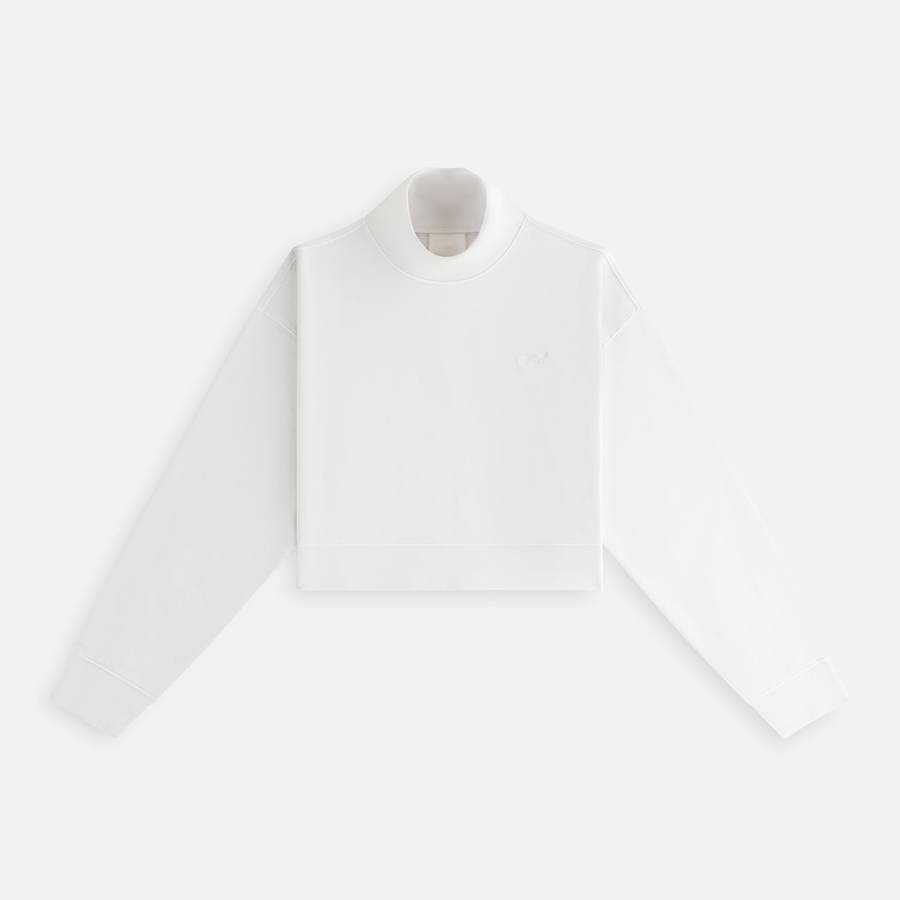 White Women Kith Maryn Cropped Turtleneck Shirts | 3564-PWEVA