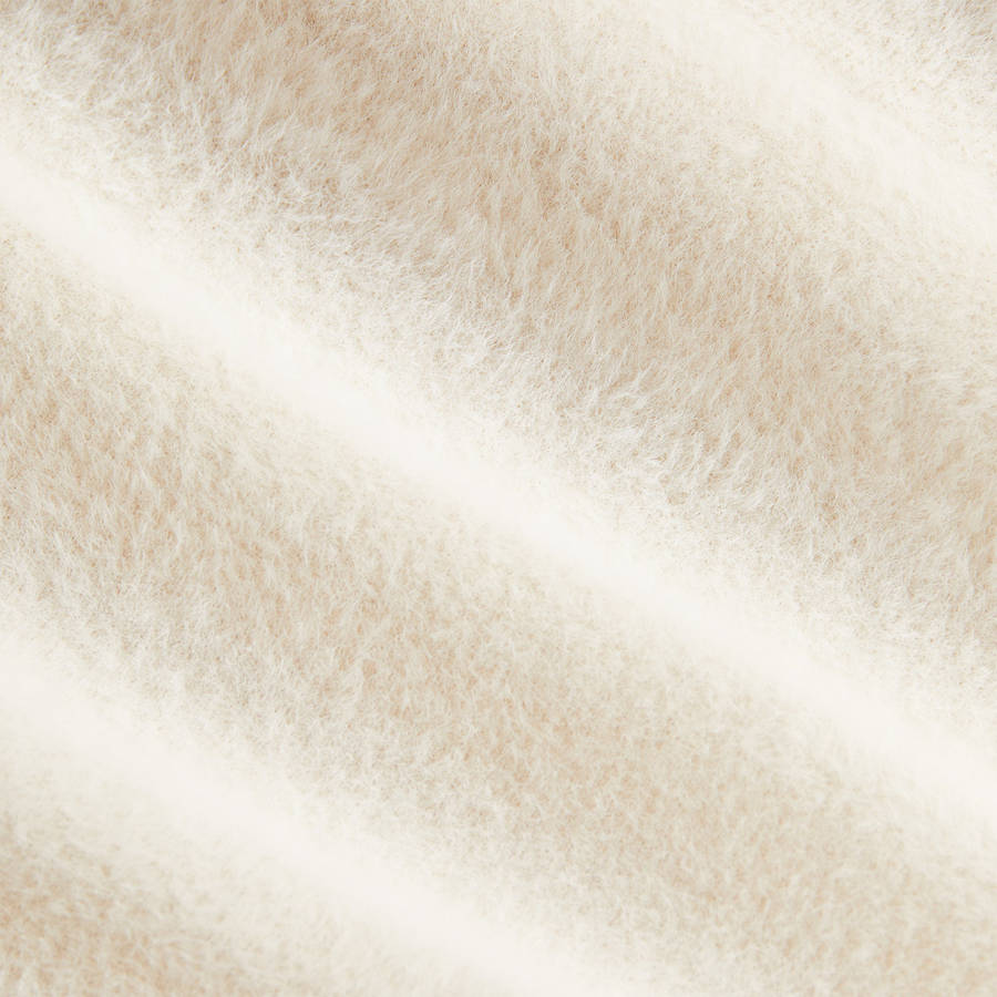 White Women Kith Mica Mohair Crest Sweaters | 3124-FMSTK