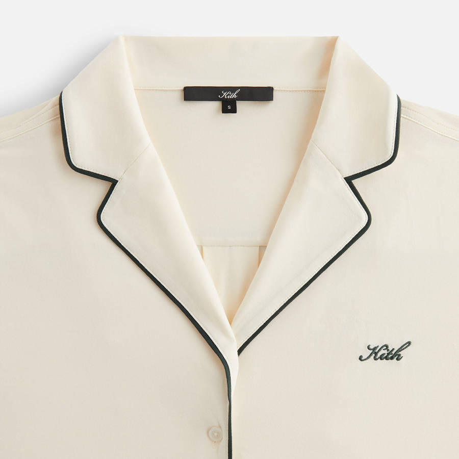 White Women Kith Modal PJ Shirt Underwear | 9482-QVAJU