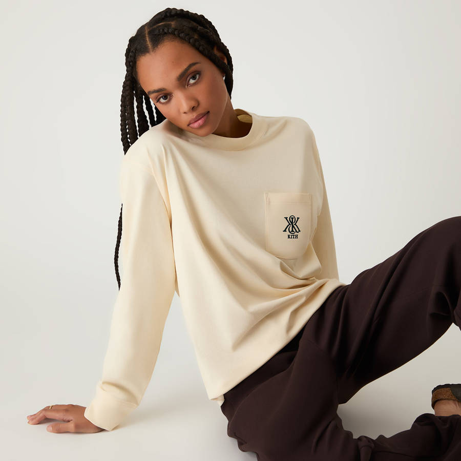 White Women Kith Oversized Sonoma Crest Long Sleeve T-Shirt | 0283-XBKON