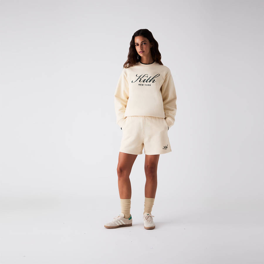 White Women Kith Rayne II Sweat Shorts | 0428-ABHVP