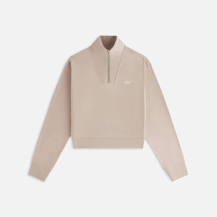 White Women Kith Ryder Quarter Zip Sweatshirts | 7806-CIYOK