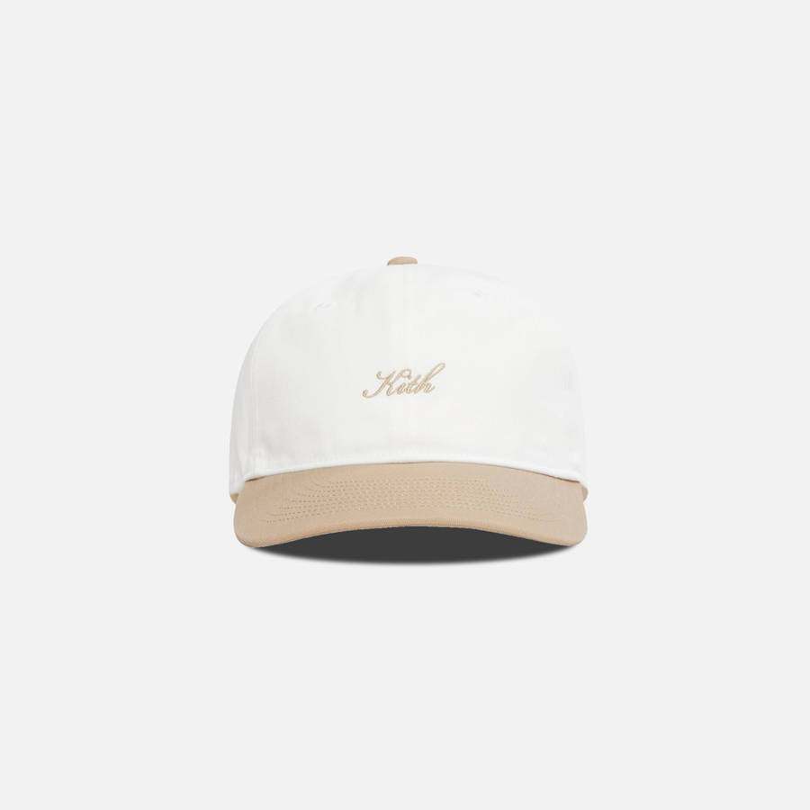 White Women Kith Script Logo Classic Cap Headwear | 7186-NFRBS