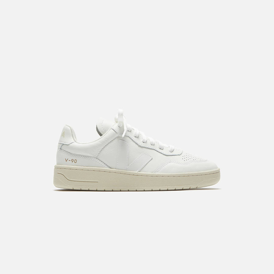White Women Kith Veja WMNS V-90 Sneakers | 4183-CLJOZ