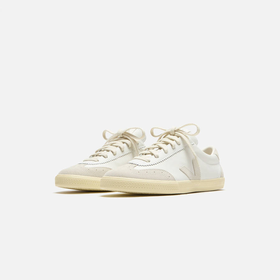White / Beige Men Kith Veja Volley Sneakers | 2031-YEAIN