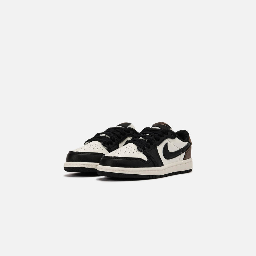 White / Black Kids' Kith Jordan PS Air Jordan 1 Low OG Sneakers | 9315-OZTFA