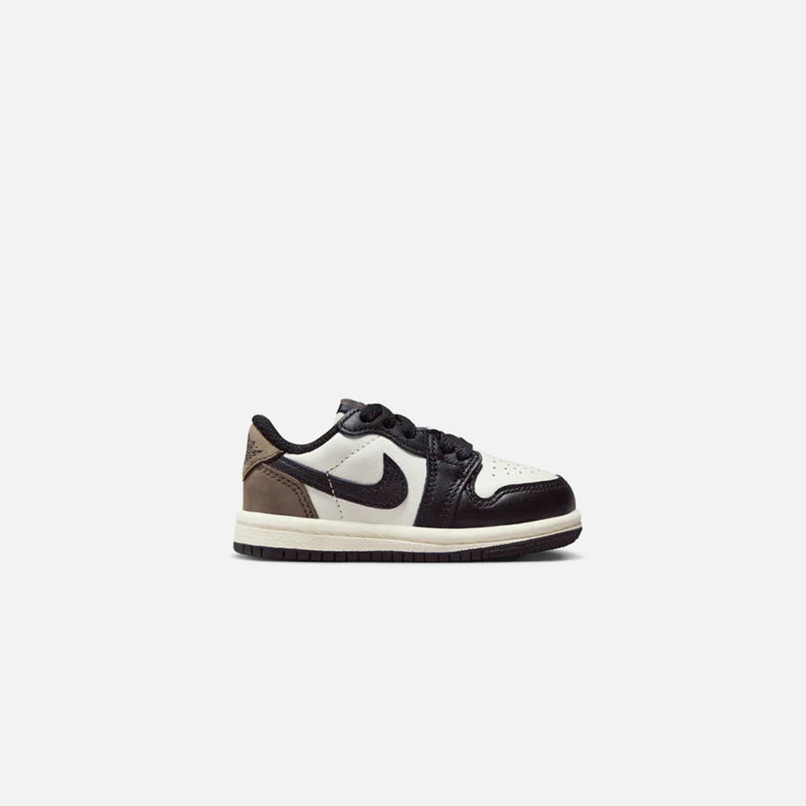 White / Black Kids' Kith Jordan TD Air Jordan 1 Low OG Sneakers | 0265-NZRFD