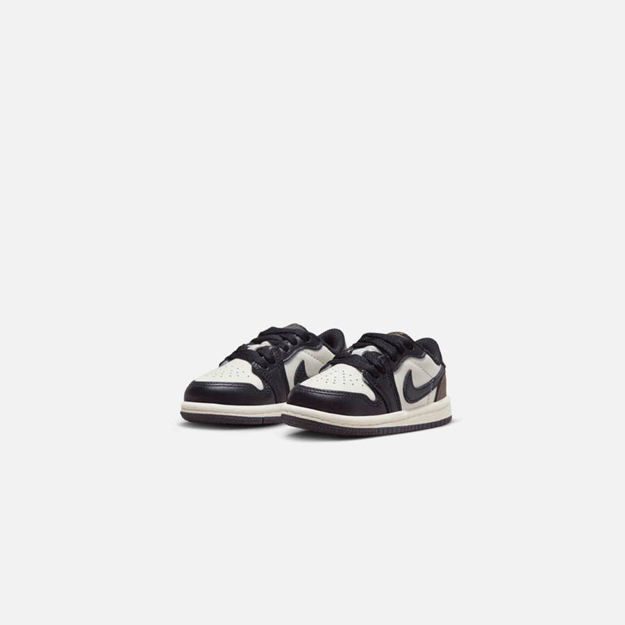 White / Black Kids' Kith Jordan TD Air Jordan 1 Low OG Sneakers | 0265-NZRFD