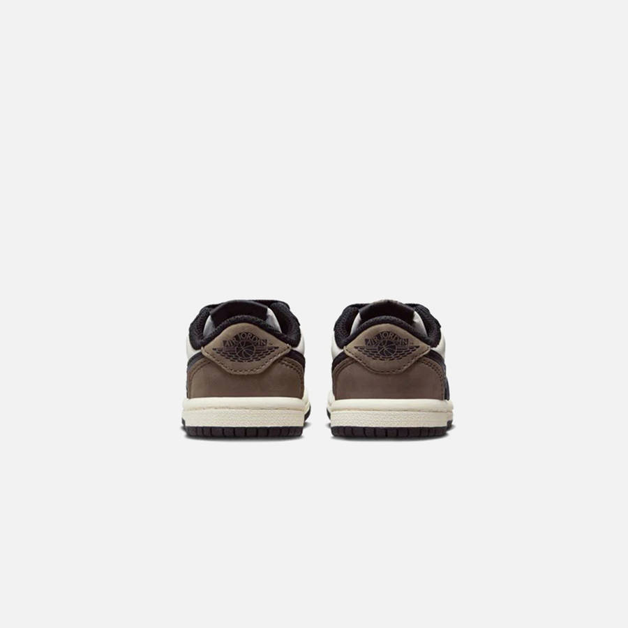 White / Black Kids' Kith Jordan TD Air Jordan 1 Low OG Sneakers | 0265-NZRFD