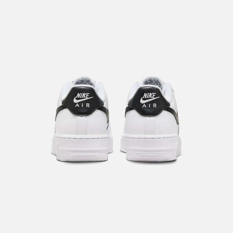 White / Black Kids' Kith Nike GS Air Force 1 Sneakers | 7261-RFIQA