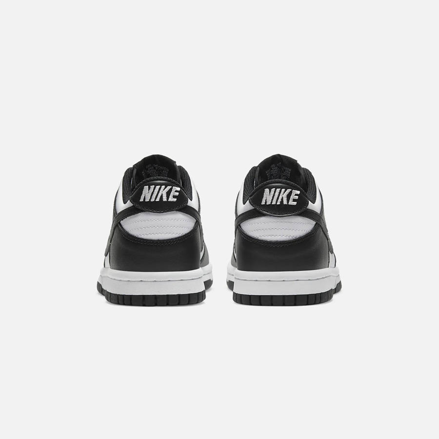 White / Black Kids' Kith Nike GS Dunk Low Sneakers | 5796-UDXEL