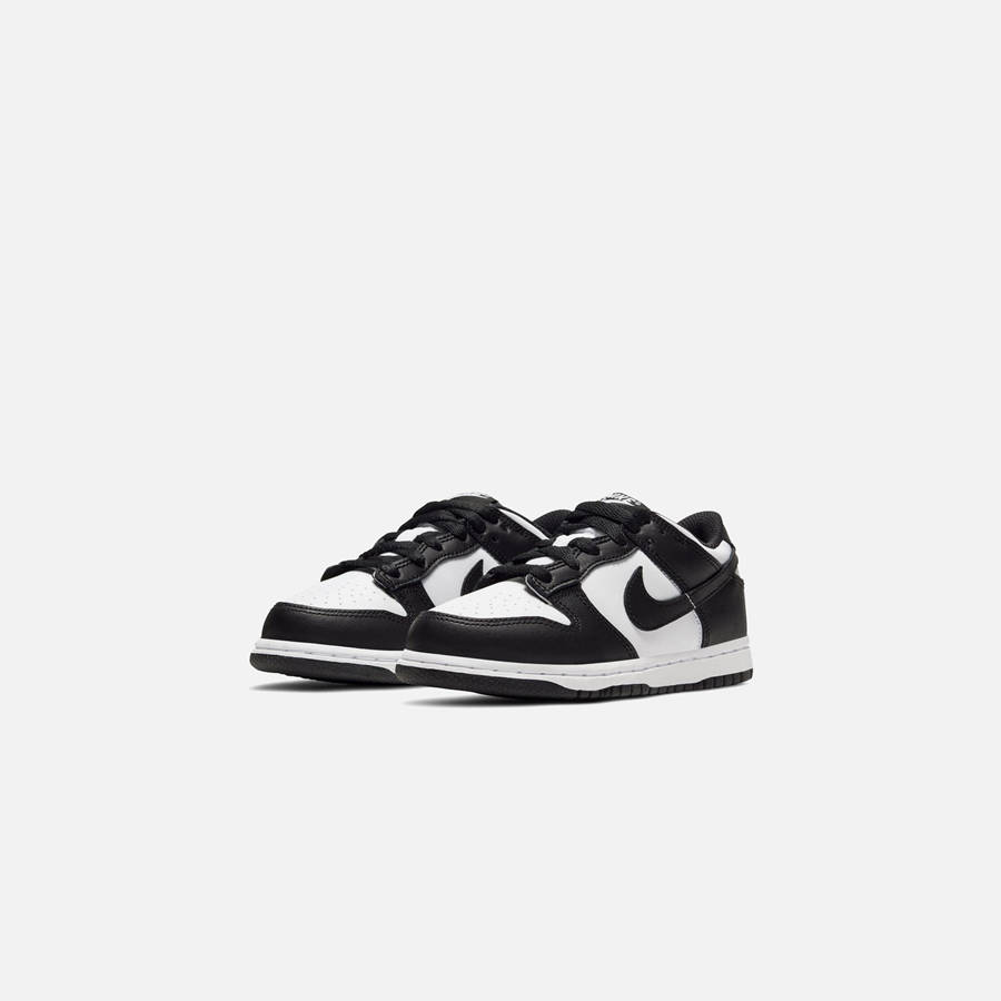 White / Black Kids' Kith Nike PS Dunk Low Sneakers | 6308-LWXDA