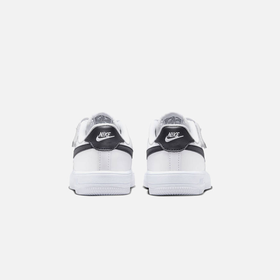 White / Black Kids' Kith Nike PS Force 1 Low Easyon Sneakers | 0956-FKWXT