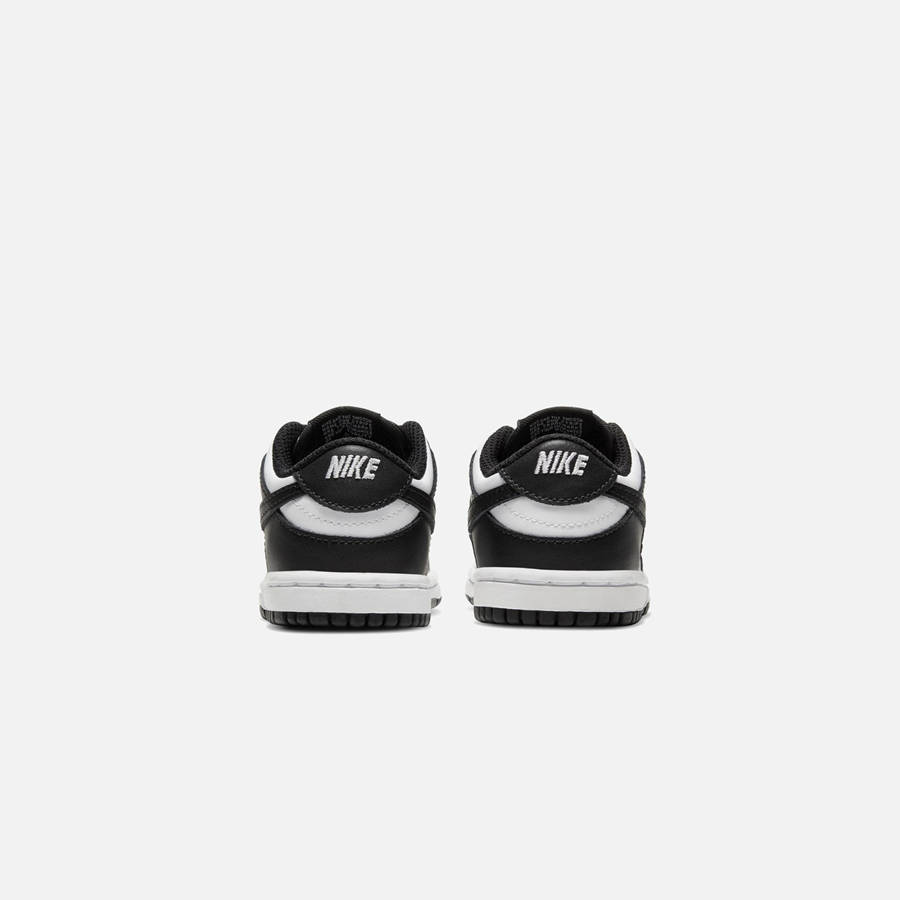 White / Black Kids' Kith Nike TD Dunk Low Sneakers | 4670-NTMFW