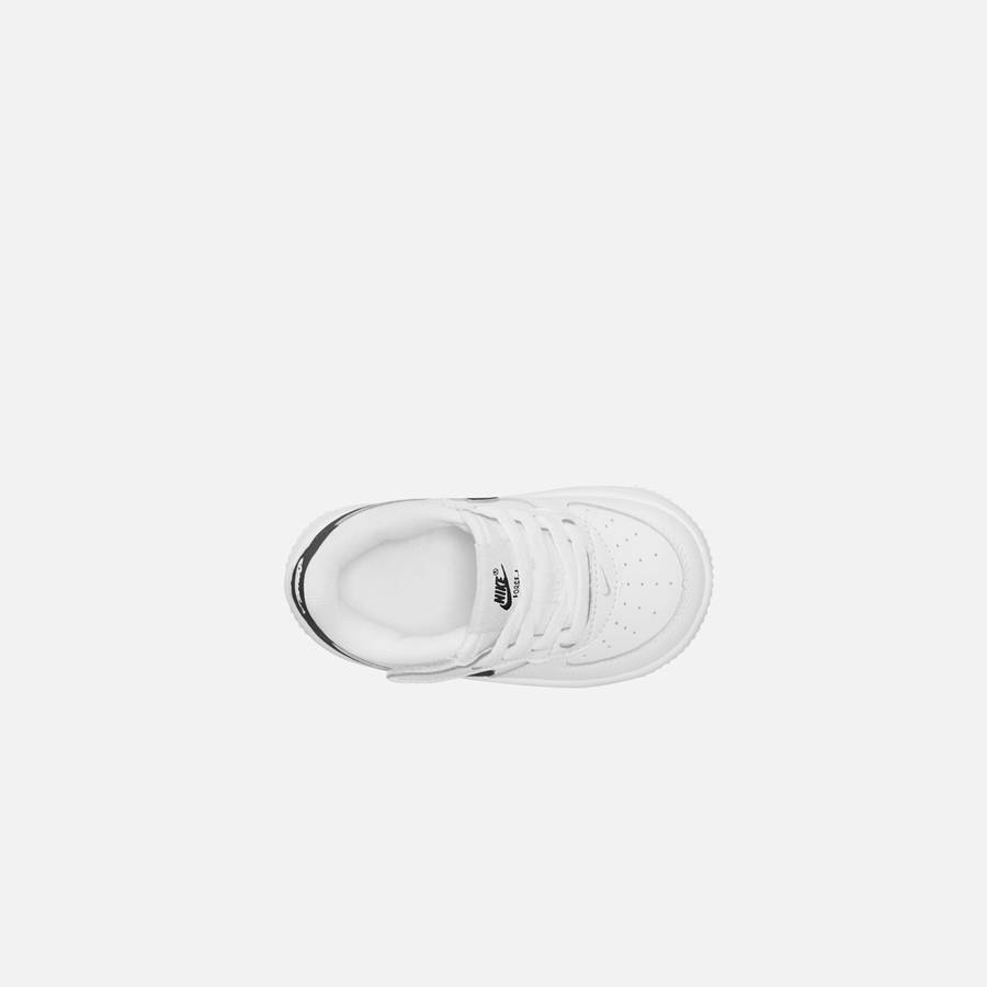 White / Black Kids' Kith Nike TD Force 1 Low Easyon Sneakers | 8961-IUWTL