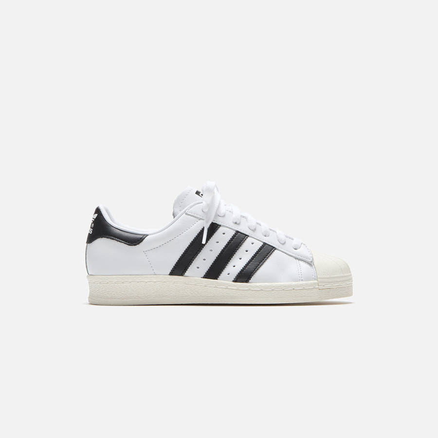 White / Black Men Kith adidas Originals Superstar 82 Sneakers | 7931-FSEKO