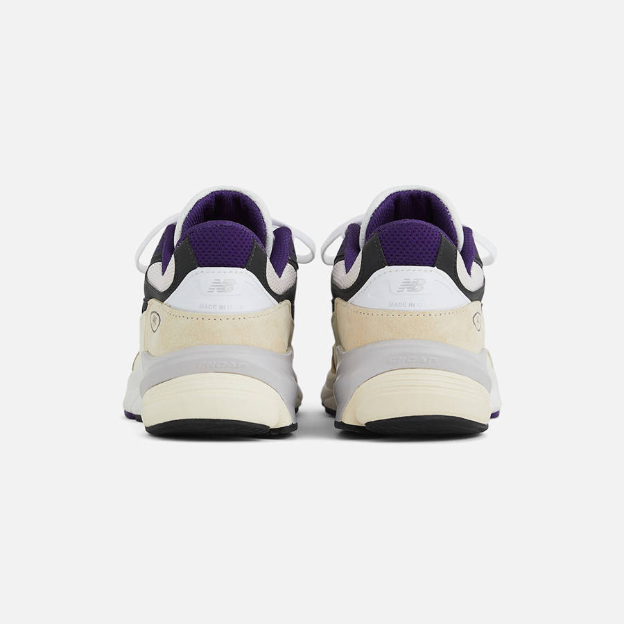 White / Black Purple Men Kith New Balance Made in USA 990v6 Sneakers | 9705-JMYDL