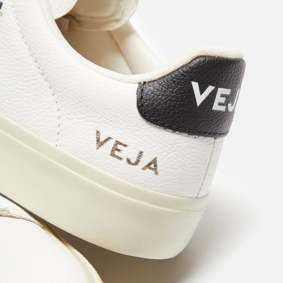 White / Black Women Kith Veja WMNS Campo Sneakers | 3028-ENGIB