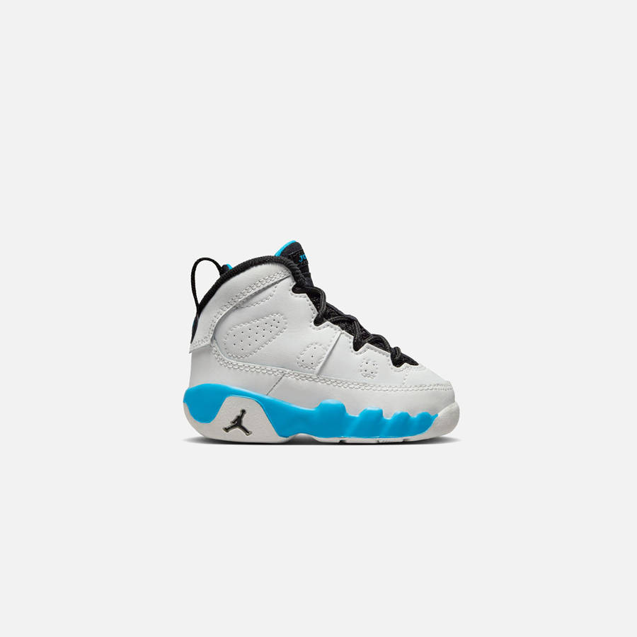 White / Black / Dark Blue Kids' Kith Jordan TD Air Jordan 9 Retro Sneakers | 9078-VQZSA