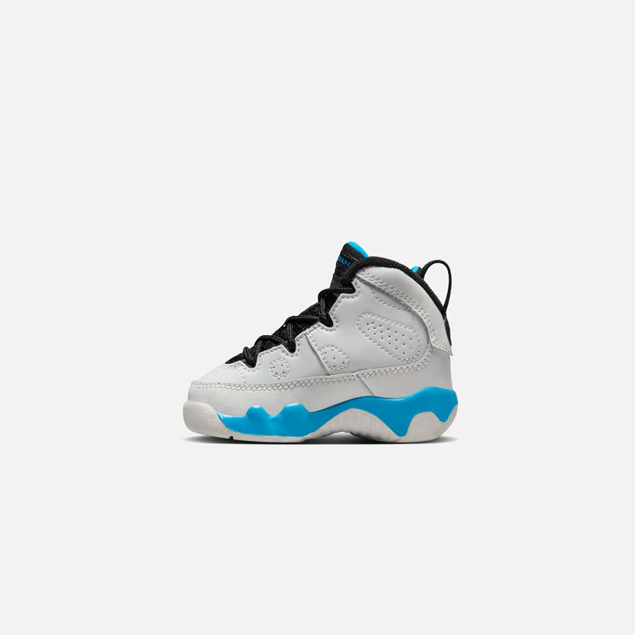 White / Black / Dark Blue Kids' Kith Jordan TD Air Jordan 9 Retro Sneakers | 9078-VQZSA