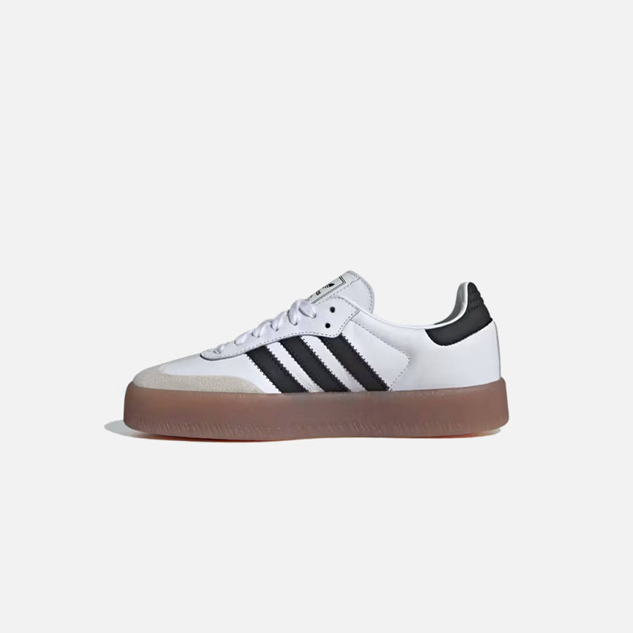 White / Black / Gold Women Kith adidas WMNS Sambae Sneakers | 7645-TVDPK