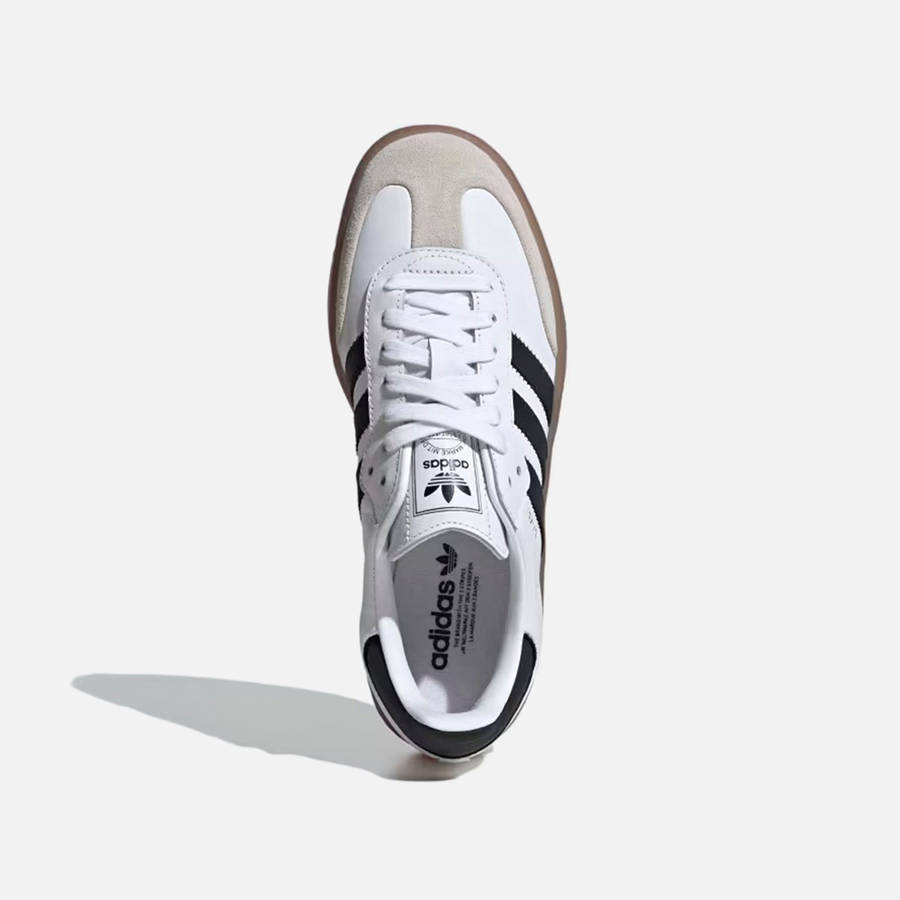 White / Black / Gold Women Kith adidas WMNS Sambae Sneakers | 7645-TVDPK