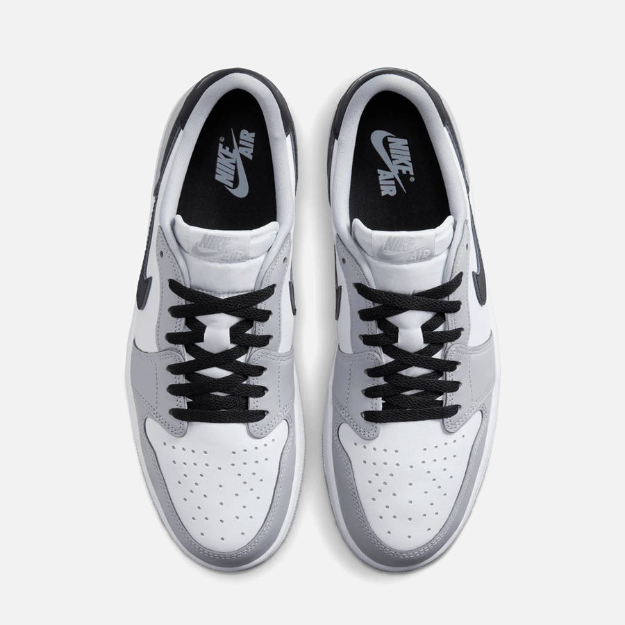 White / Black / Grey Men Kith Nike Air Jordan 1 Low Sneakers | 6234-GOJAX