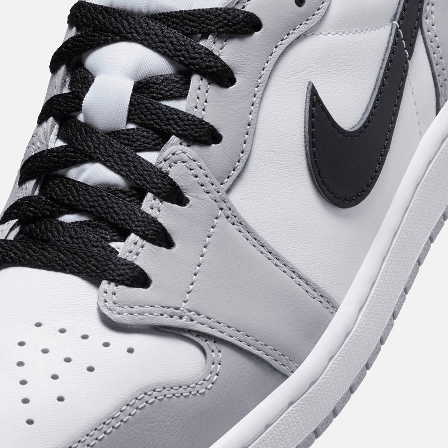 White / Black / Grey Men Kith Nike Air Jordan 1 Low Sneakers | 6234-GOJAX